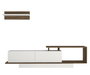 Hanah Home Asos Mueble de TV Blanco y Nogal
